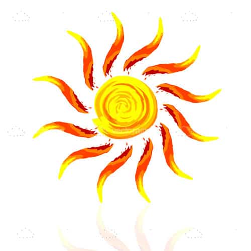 Bright Abstract Sun